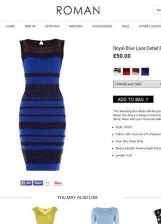 Illustration for article titled Case solved: This is the true color of that goddamn white and gold dress